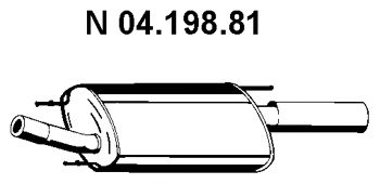EBERSPACHER 0419881 -  Глушитель выхлопных газов конечный