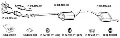 EBERSPACHER 042079 -  Средний глушитель выхлопных газов