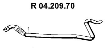 EBERSPACHER 0420970 -  Труба выхлопного газа