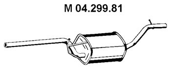 EBERSPACHER 0429981 -  Средний глушитель выхлопных газов