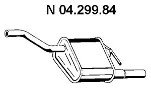 EBERSPACHER 0429984 -  Глушитель выхлопных газов конечный
