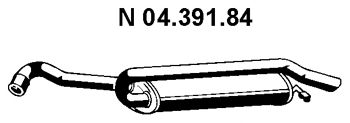 EBERSPACHER 0439184 -  Глушитель выхлопных газов конечный