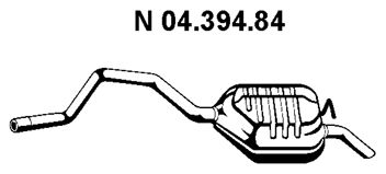 EBERSPACHER 0439484 -  Глушитель выхлопных газов конечный