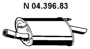 EBERSPACHER 0439683 -  Глушитель выхлопных газов конечный