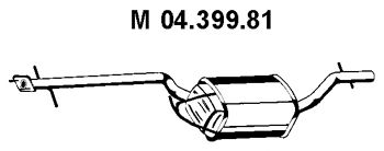 EBERSPACHER 0439981 -  Средний глушитель выхлопных газов