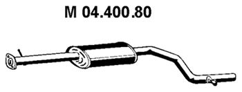EBERSPACHER 0440080 -  Средний глушитель выхлопных газов