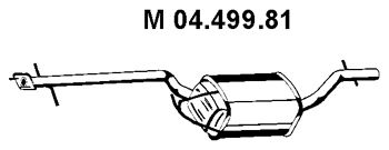 EBERSPACHER 0449981 -  Средний глушитель выхлопных газов