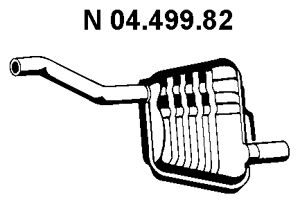 EBERSPACHER 0449982 -  Глушитель выхлопных газов конечный