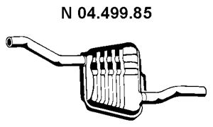 EBERSPACHER 0449985 -  Глушитель выхлопных газов конечный