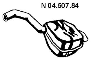 EBERSPACHER 0450784 -  Глушитель выхлопных газов конечный