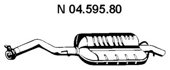 EBERSPACHER 0459580 -  Глушитель выхлопных газов конечный
