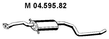 EBERSPACHER 0459582 -  Средний глушитель выхлопных газов