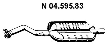 EBERSPACHER 0459583 -  Глушитель выхлопных газов конечный