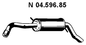 EBERSPACHER 0459685 -  Глушитель выхлопных газов конечный