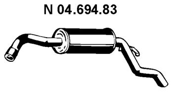 EBERSPACHER 0469483 -  Глушитель выхлопных газов конечный