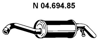 EBERSPACHER 0469485 -  Глушитель выхлопных газов конечный
