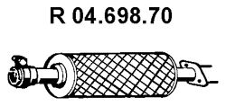 EBERSPACHER 0469870 -  Труба выхлопного газа