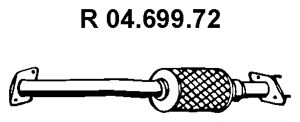 EBERSPACHER 0469972 -  Труба выхлопного газа