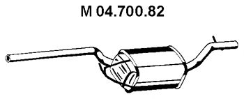 EBERSPACHER 0470082 -  Средний глушитель выхлопных газов