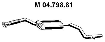 EBERSPACHER 0479881 -  Средний глушитель выхлопных газов