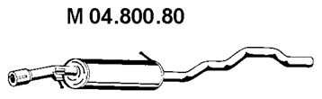 EBERSPACHER 0480080 -  Средний глушитель выхлопных газов