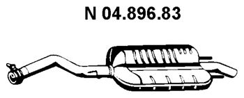 EBERSPACHER 0489683 -  Глушитель выхлопных газов конечный