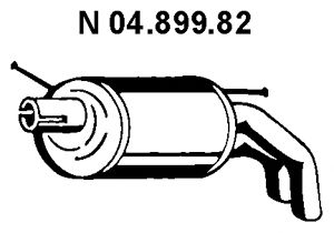 EBERSPACHER 0489982 -  Глушитель выхлопных газов конечный