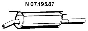 EBERSPACHER 0719587 -  Глушитель выхлопных газов конечный