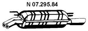 EBERSPACHER 0729584 -  Глушитель выхлопных газов конечный