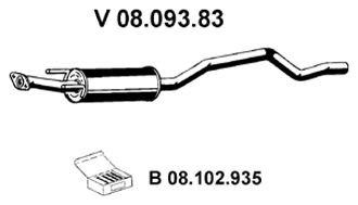 EBERSPACHER 0809383 -  Предглушитель выхлопных газов