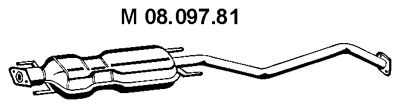 EBERSPACHER 0809781 -  Средний глушитель выхлопных газов