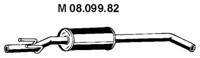 EBERSPACHER 0809982 -  Средний глушитель выхлопных газов