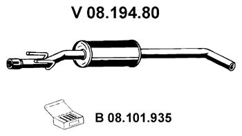 EBERSPACHER 0819480 -  Предглушитель выхлопных газов