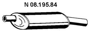 EBERSPACHER 0819584 -  Глушитель выхлопных газов конечный