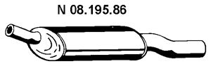 EBERSPACHER 0819586 -  Глушитель выхлопных газов конечный