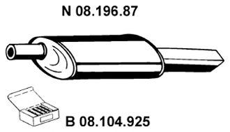 EBERSPACHER 0819687 -  Глушитель выхлопных газов конечный