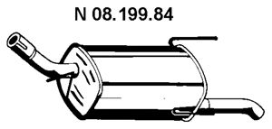 EBERSPACHER 0819984 -  Глушитель выхлопных газов конечный