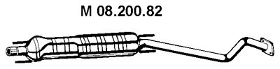 EBERSPACHER 0820082 -  Средний глушитель выхлопных газов