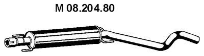 EBERSPACHER 0820480 -  Средний глушитель выхлопных газов