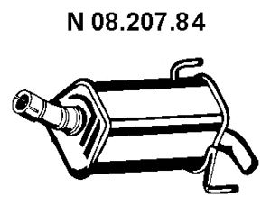 EBERSPACHER 0820784 -  Глушитель выхлопных газов конечный