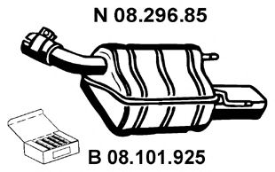 EBERSPACHER 0829685 -  Глушитель выхлопных газов конечный