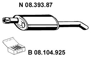 EBERSPACHER 0839387 -  Глушитель выхлопных газов конечный