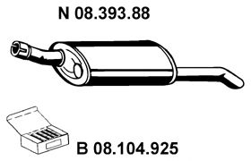 EBERSPACHER 0839388 -  Глушитель выхлопных газов конечный