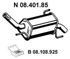 EBERSPACHER 0840185 -  Глушитель выхлопных газов конечный