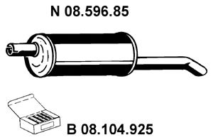 EBERSPACHER 0859685 -  Глушитель выхлопных газов конечный