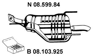 EBERSPACHER 0859984 -  Глушитель выхлопных газов конечный