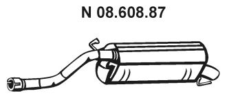 EBERSPACHER 0860887 -  Глушитель выхлопных газов конечный