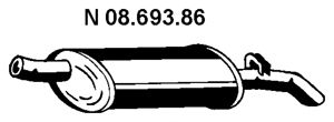 EBERSPACHER 0869386 -  Глушитель выхлопных газов конечный