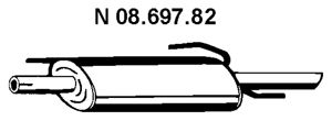 EBERSPACHER 0869782 -  Глушитель выхлопных газов конечный