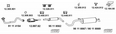 EBERSPACHER 12435 - Система выпуска ОГ